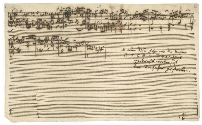 Handwritten musical score